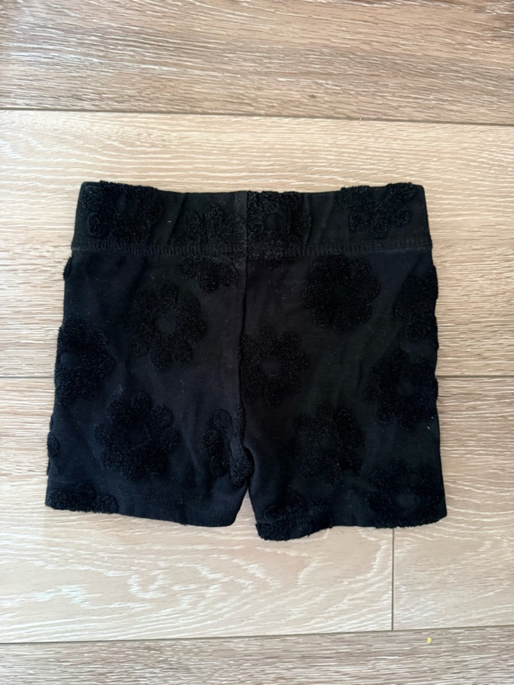 Cotton On Black Floral Terry Bike Shorts